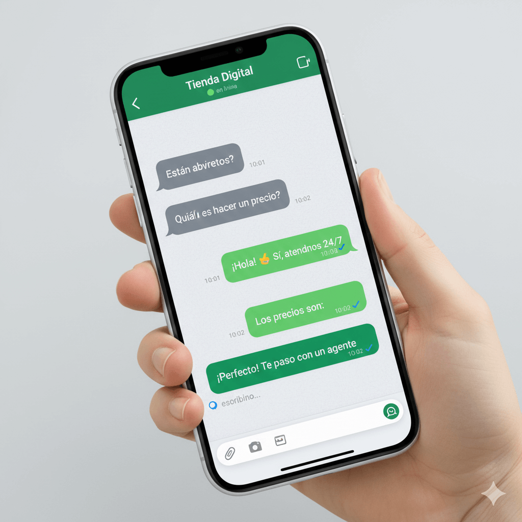 chatbot whatsapp business automatizando respuestas clientes