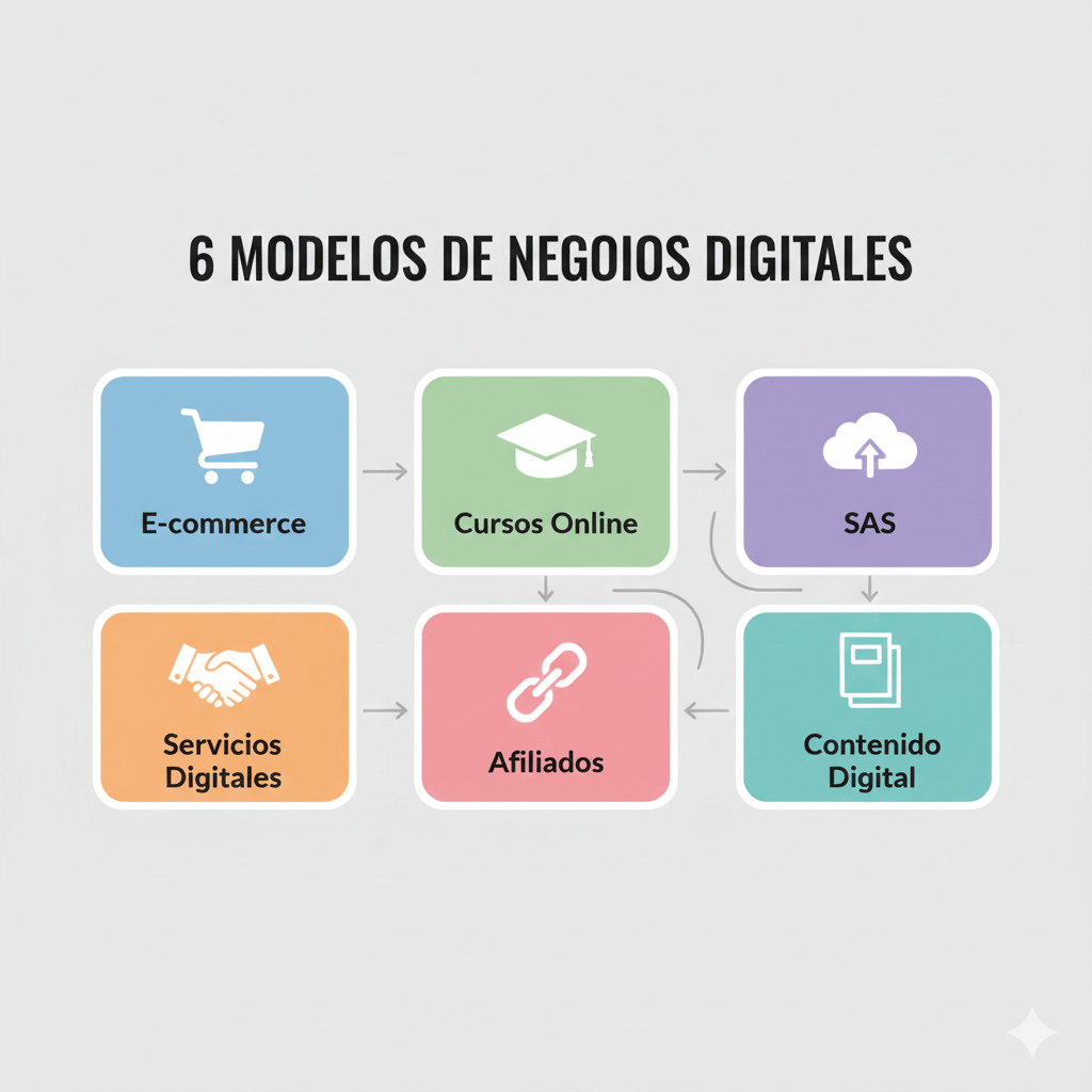 modelos de negocio digital rentable para emprendedores